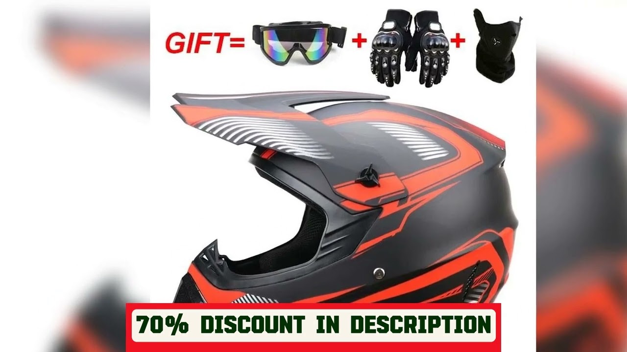 A must-have product! 3 Gifts Full Face Motorcycle Helmet Off-road Motorbike Send Cross Capacete Mo