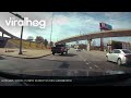 Truck Doesn't Follow Traffic Lanes, Causing an Accident || ViralHog