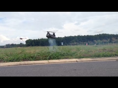 Video Mô hình trực thăng vận tải CH-47 Chinook RC - youtube
