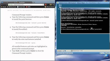 Install Powershell & Print Services Using CMD 1-6