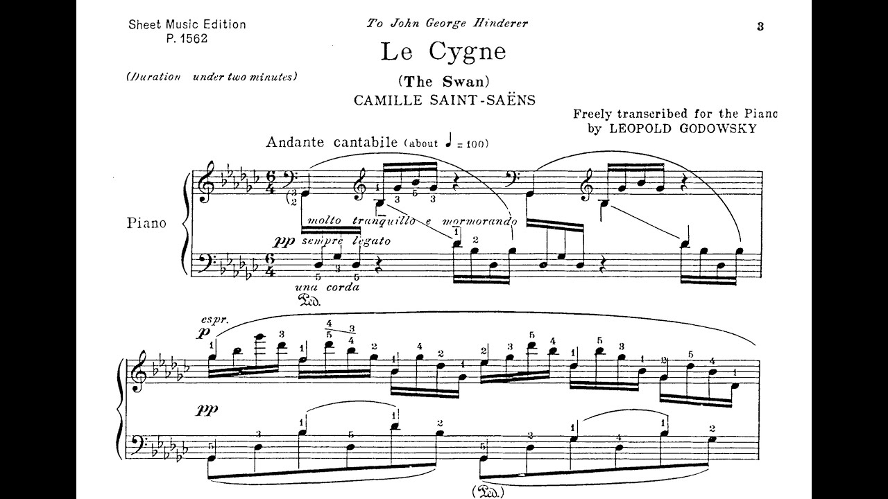 Saint-Saëns/Godowsky - Le Cygne (The Swan) [Yunchan Lim] - YouTube