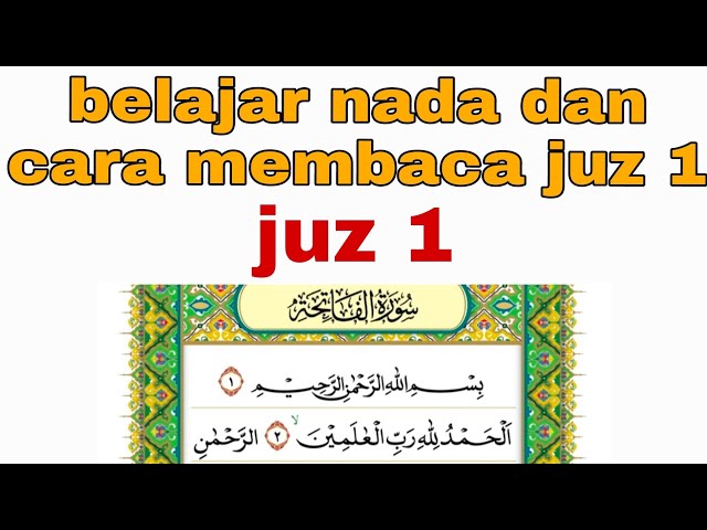 Inilah kunci dasar agar bisa membaca al qur'an dengan tahsin dan nada yang bagus. #juz 1 class=