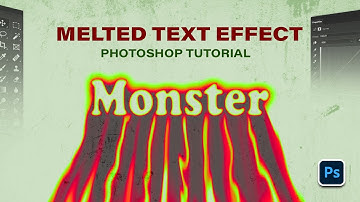 Create Melting Text Effect Using Photoshop | Step by Step Tutorial