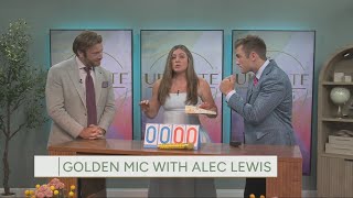 Golden mic with Alec Lewis