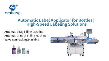 Automatic Label Applicator for Bottles #labelingmachine #labelingequipment #bottlelabellinglines