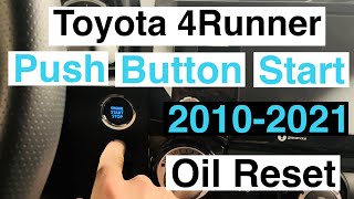 Reset Oil Maintenance on Toyota 4Runner w/ Push Button Start - 5th gen