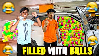 Filling Entire Balls ⚽️In  Tsg Jash Car 🏎- Prank Gone Insane😂 - Tsg Mann Vlogs