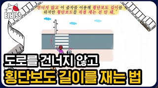 [티비냥] 간단한 사고력 + 수학 능력 테스트✨ 줄자를 이용해 횡단보도의 길이를 재라! ※직접 재보면 안됨+억지 부리면 안됨ㅋㅋ | #문제적남자 screenshot 1