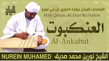 الشيخ نورين محمد صديق سورة العنكبوت  Sheikh || Nourin Mohamed Siddig ||Surah Al-Ankabut
