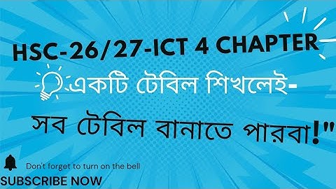 Html  করতে Rowspan collspan এর সমস্যার  সমাধান! hsc ict!! 4 chapter html tutorial class!! 