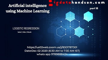 Machine learning Logistic Regression | AI Part 18
