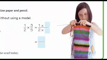 Go Math 5th Grade Lesson 7.6 Fraction Multiplication