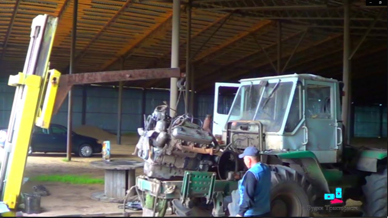 Жесткий демонтаж двигателя. Разбор поршневой ЯМЗ-236 на тракторе Т-150К ...