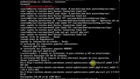 Instalación Prestashop desde Ubuntu Server.(2º parte)