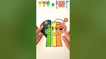 I made Sprunki Numberblocks 70 with horror version !horror #sprunki #emojimix #numberblocks #phase2