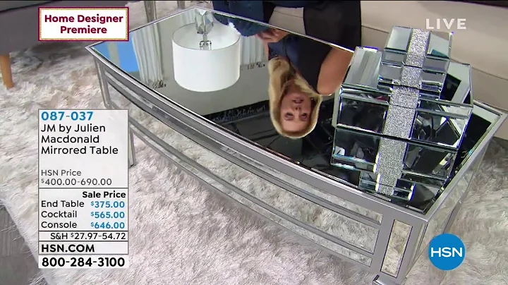 JM by Julien Macdonald Mirrored Console Table