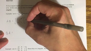 1.4 - Inverses; Algebraic Properties of Matrices (Part 2)