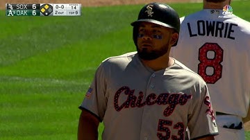 CWS@OAK: Melky ties the game with an RBI single