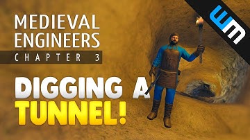 Medieval Engineers, Multiplayer Survival Gameplay - Digging a Tunnel, Ep 2 (CH3)