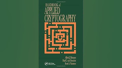 Applied Cryptography