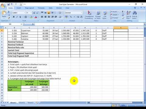 Contoh Soal Excel Dan Jawabannya Kumpulan Soal Pelajaran 3