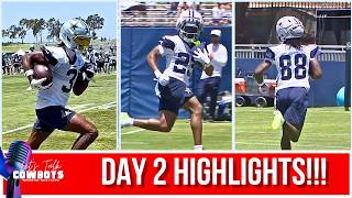 Cowboys Camp Day 2 Plays, Highlights, And Summary! Plus CeeDee Hate!