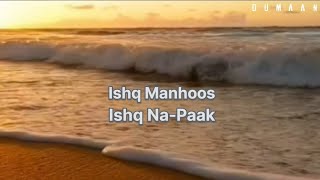 Ishq Manhoos Ishq Napaak | Deep lines Poetry | Sad lyrical status | Salooq lyrical | B Praak