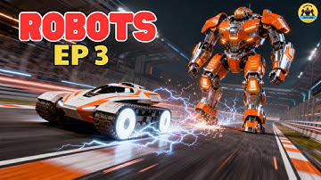 Transforming Robot Cars & Machines – 3D Animation Fun for Kids 🤖🚗