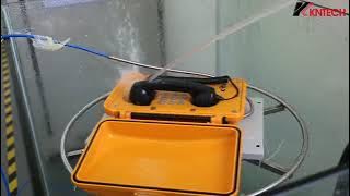 DEMO VIDEO for Waterproof IP66 testing of KNSP telephone