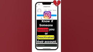 how to know if someone blocked you on instagram or deleted their account who blocked me on Instagram