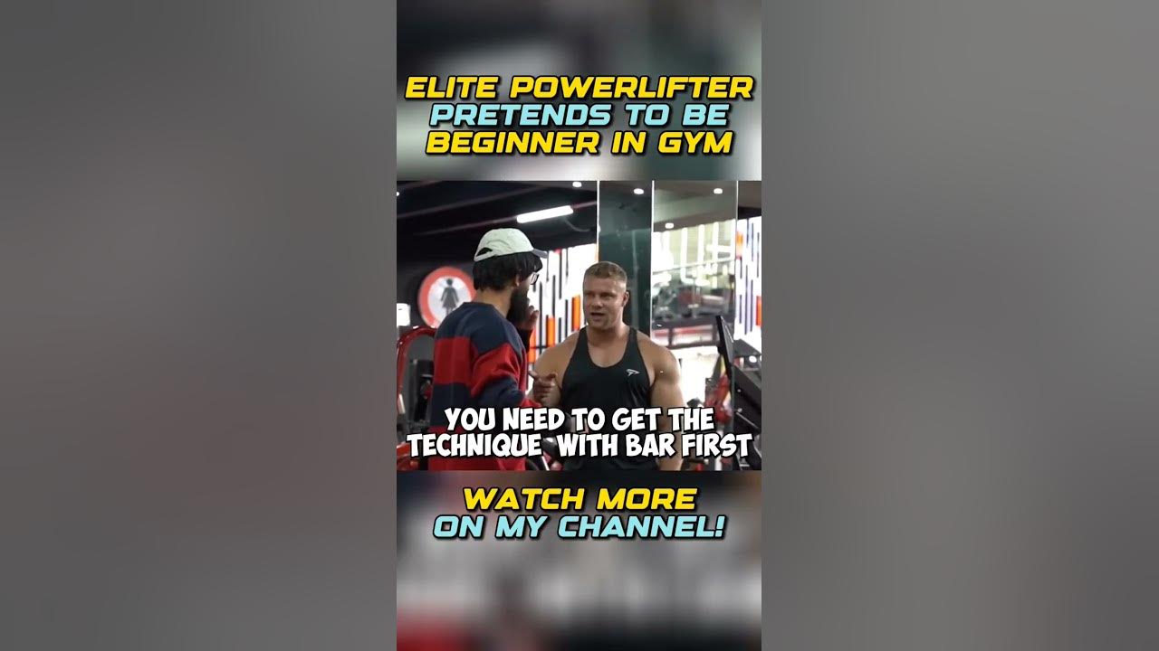 Elite Powerlifter Pretended to be a BEGINNER, Elite Powerlifter Pretended  to be a BEGINNER #fitnessgoals #fitnessmodel #fitnesstips #fitnesslife  #fitness #anatolyprank #oldmanprank #cleanerprank, By Anatoly Fitness