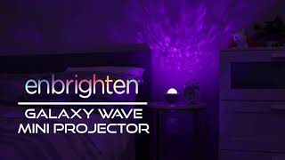 Enbrighten Galaxy Wave Mini Projector LED Tabletop NIght Light, White