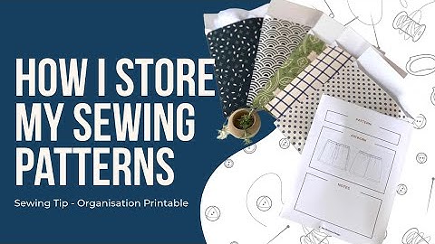 Easy Way to Never Lose Your Sewing Patterns Again