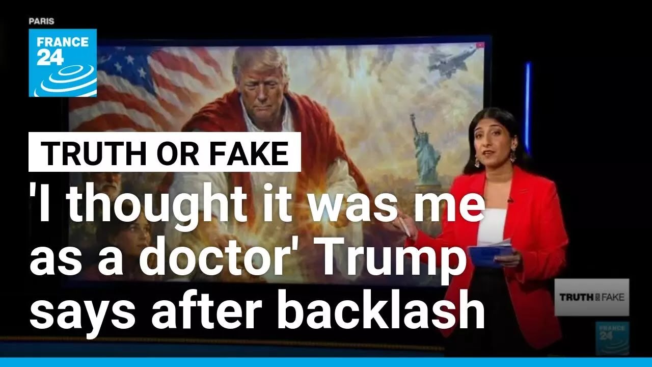 Donald Trump deletes AI image of himself as Jesus after attacking Pope Leo • FRANCE 24 English