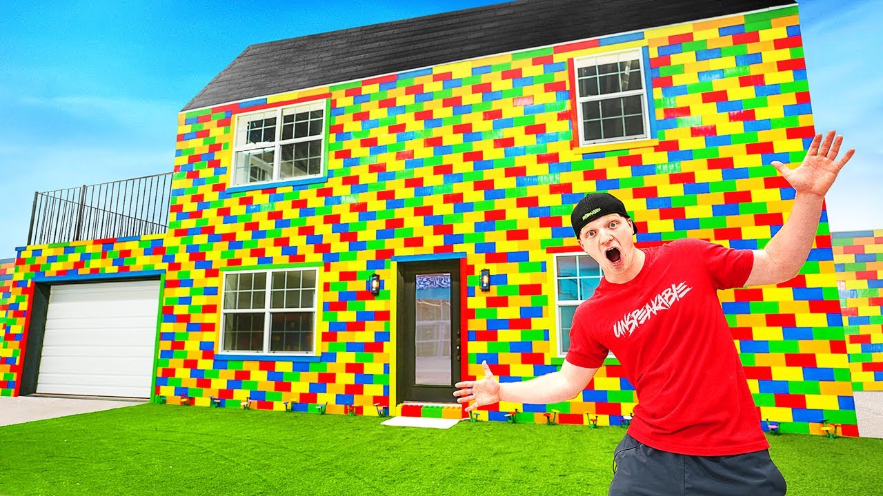 I Built A REAL Lego House! LIFE SIZE 