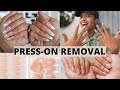 Press-On Nail Removal Tutorial | How to SAFELY remove press-ons and keep your natural nails HEALTHY