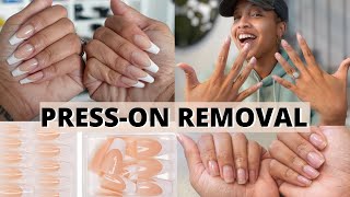PressOn Nail Removal Tutorial | How to SAFELY remove pressons and keep your natural nails HEALTHY