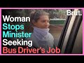 Woman Stops Minister Seeking Bus Driver's Job