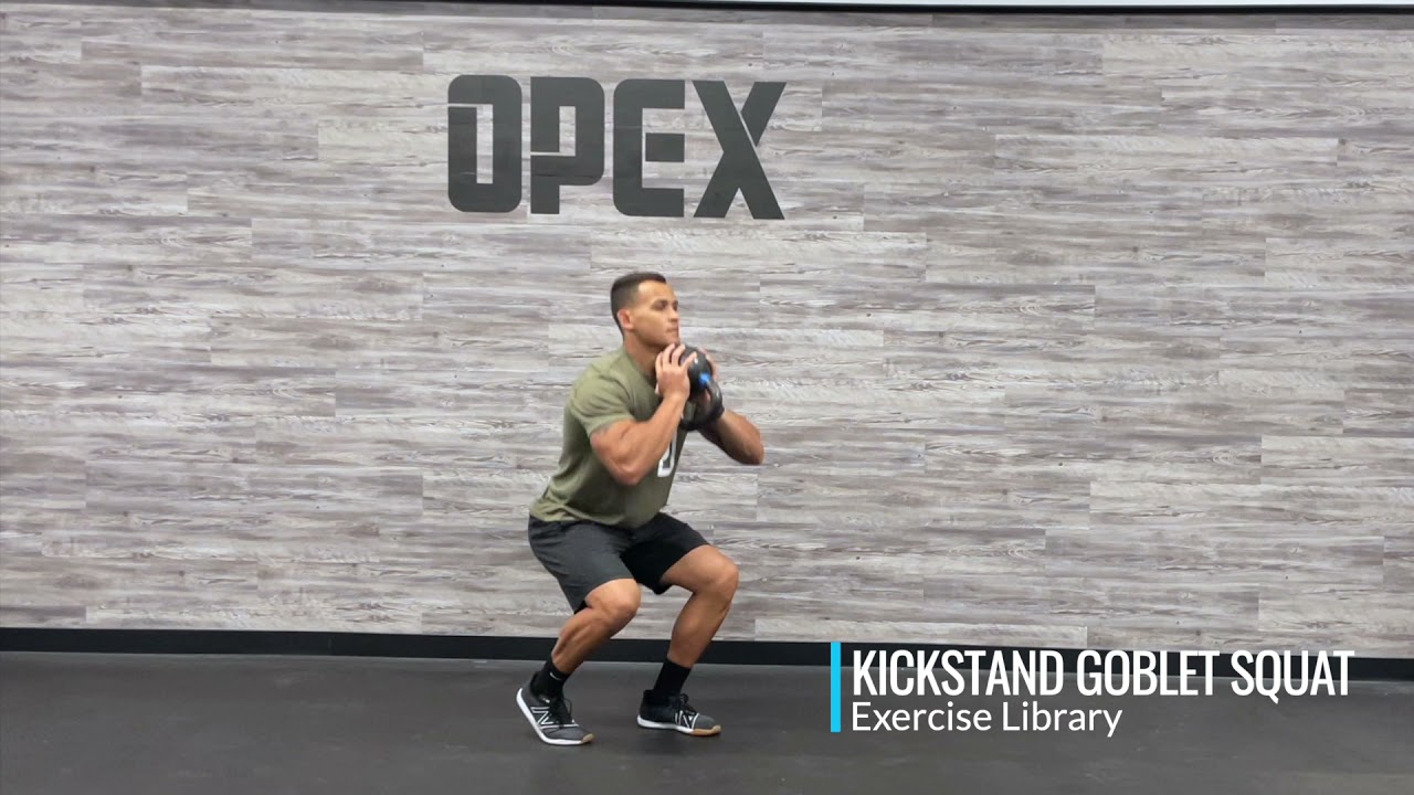 Kickstand Goblet Squat YouTube