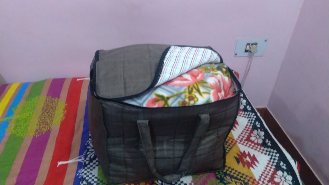 DIY/ गर्म चादरे रखने के लिए स्टोरेज बैग// Garam Chadar rakhne ke liye
