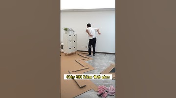 Thi công sàn nhựa hèm khóa 4mm đế cao su | Thi công sàn nhựa xương cá | Sàn nhựa giả gỗ #shorts