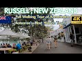 Russell new zealand walking tour  4k 60fps