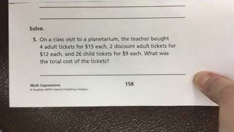 4th Grade operations and algebraic thinking