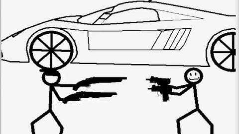 Random pivot stick figure animator video