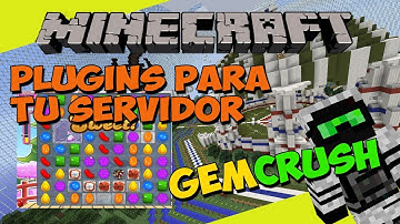 PLUGINS para tu SERVIDOR de Minecraft - GEMCRUSH (Minijuego de Inventario)