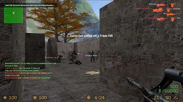 Counter-Strike: Source deathmatch with my BF3 style soundpack 1.1-1.15