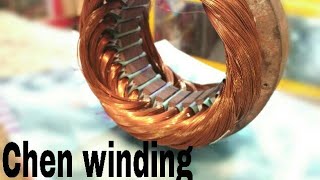 Chen/चेन winding full Rewinding Farata fan 2 blades With chen winding 24 coil Hindi