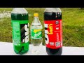 Don’t close your eyes Coca-Cola sprite and Fanta vs mentos and baking soda what will happen ?