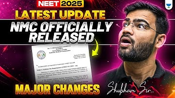 Latest Syllabus for NEET 2025 | NMC Released Final Syllabus for NEET 2025 #latestsyllabus