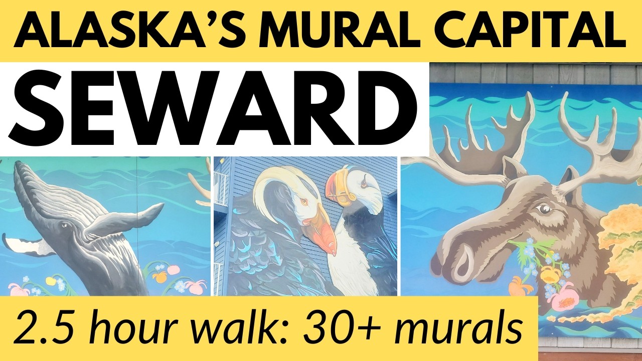 Alaska murals: Walking from Seward cruise port through the Mural Capital of Alaska